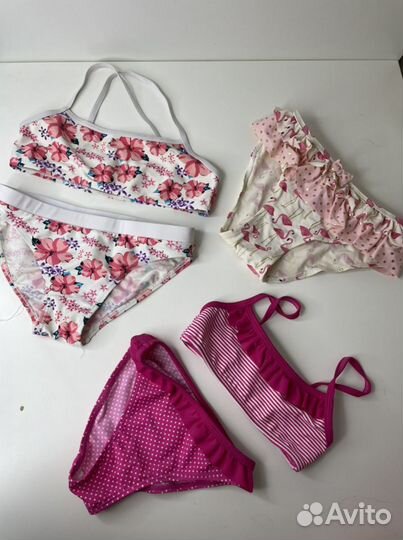 Купальник Mothercare, очки, шлепки, кепка детские