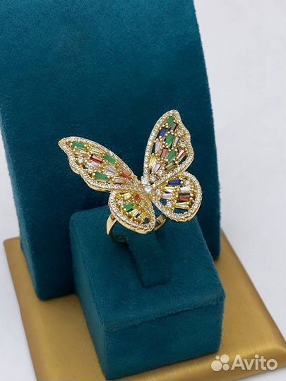 Кольцо бабочка