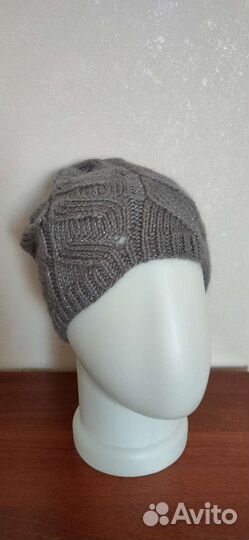 Шапка женская вязаная демисезонная