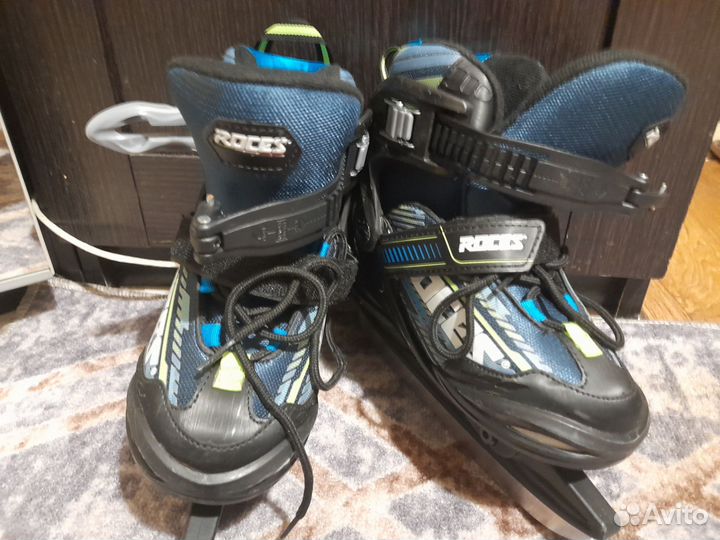 Детские раздвижные коньки roces 30-35 размер