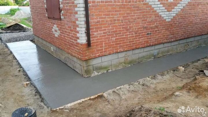 Заливка отмоски дома
