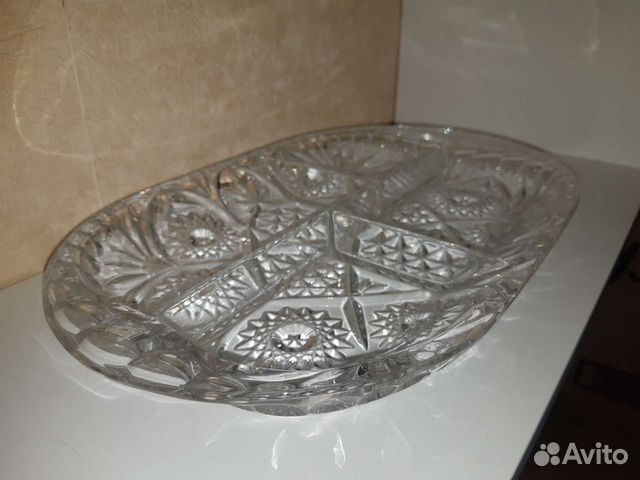 Ваза для фруктов хрусталь