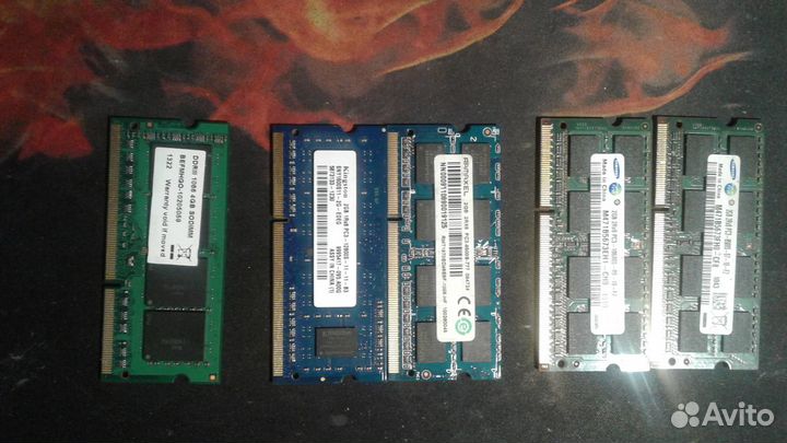 Оперативная память ddr3 для ноутбука