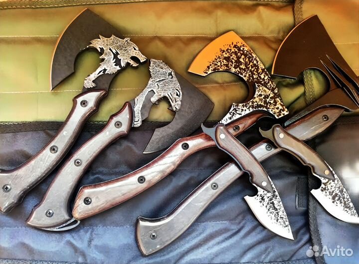 Набор нож Акула,топор Викинг на подарок