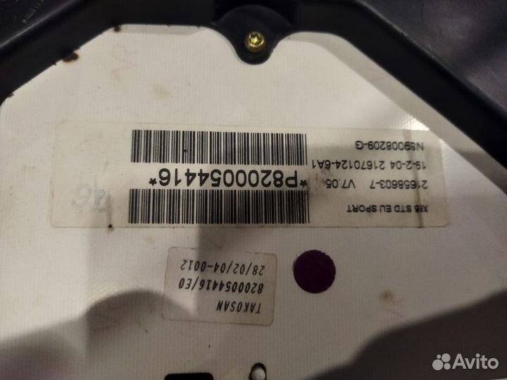 Щиток приборов Renault Symbol 2