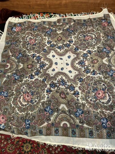 Павлопосадский платок шерсть