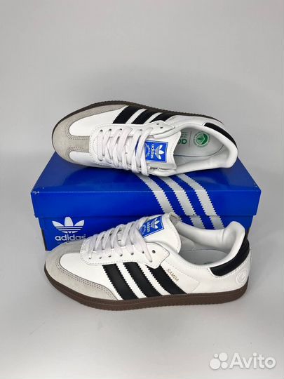 Кеды женские Adidas Samba White Black