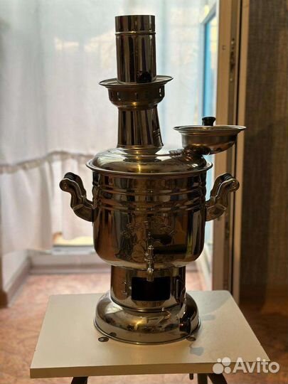 Самовар на дровах новый