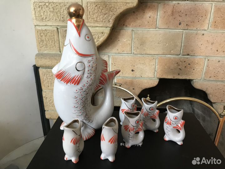 Фарфоровый сервиз Рыбки