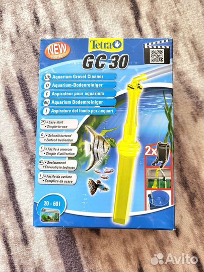Tetra GC 30 грунтоочиститель (сифон) + 2 наклейки