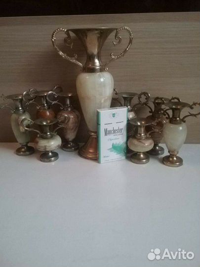 Подсвечники из оникса