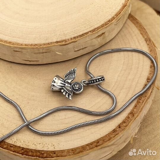 Серебряная подвеска на цепочке Ангел Хранитель