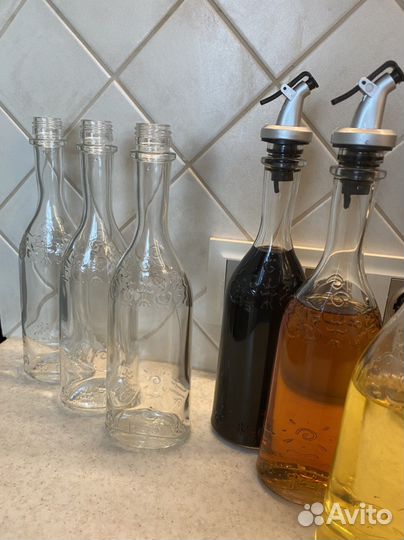 Набор бутылок для масла, уксуса, соуса