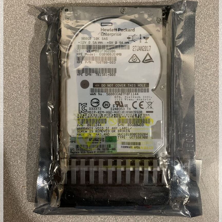 [787647-001] Жесткий Диск Hp 900gb 10k Sas 2.5" 12g 787647-001