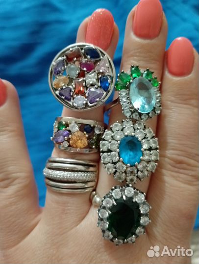 Серебряное кольца