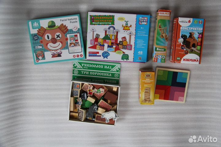 Развивающие игрушки деревянные