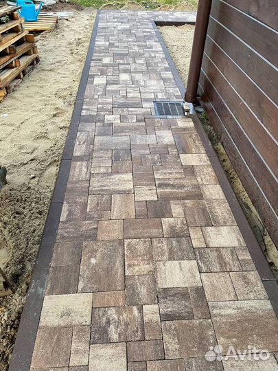 Укладка брусчатки