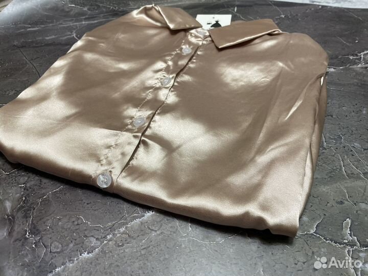 Рубашка женская атласная