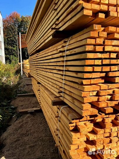 Брус обрезной 100х200х6000мм 1 сорт ГОСТ