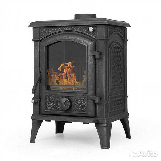 Печь-Камин чугунная sven black 130 мм LK