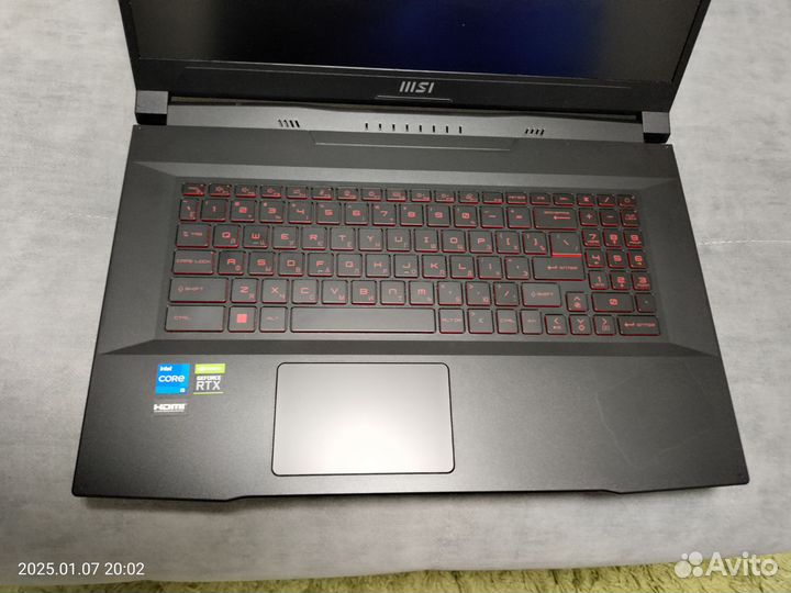 MSI 17.3 144Гц/RTX 3050TI/32gb/i5-12450H/512gb