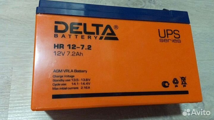 Аккумулятор Delta HR 12-7.2