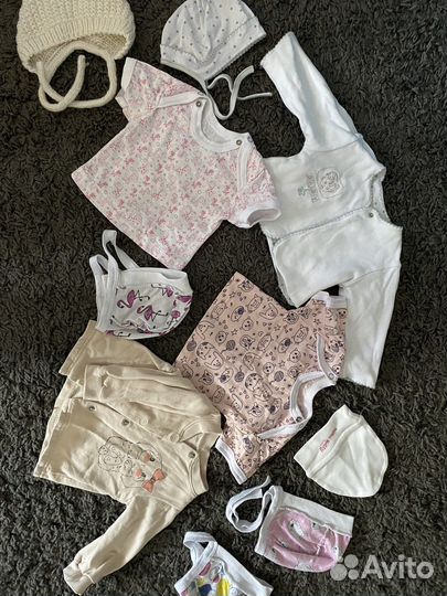 Пакет вещей на девочку 1-2 месяца