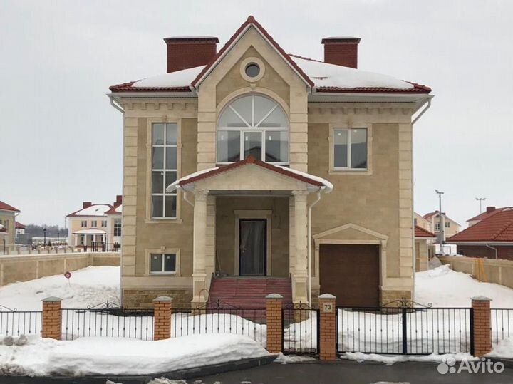 Облицовка фасада природным Дагестанским камнем дом