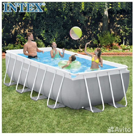 Каркасный бассейн Intex Prism Frame 400х200х100см