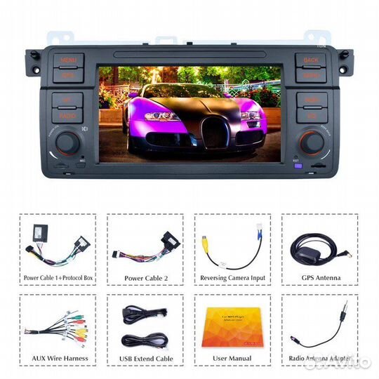 Магнитола 2din бмв Е46 BMW 2g 32 LED Android