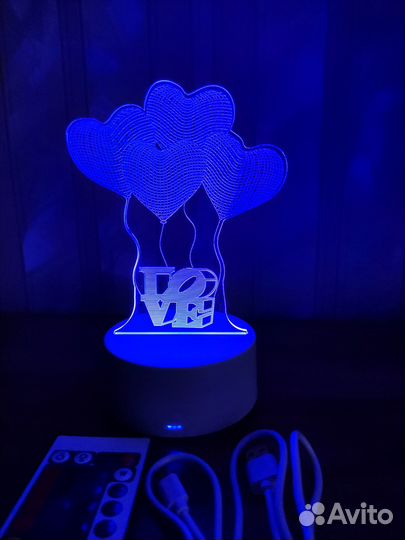 Ночник светильник 3D новый