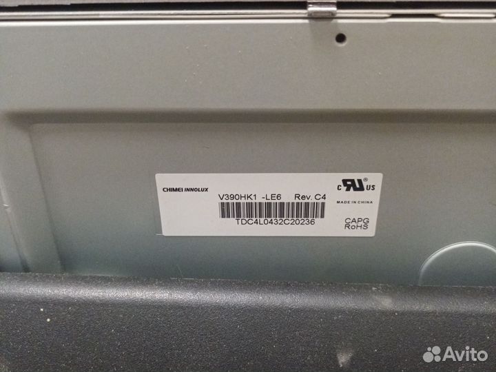 Матрица sharp lc-39le751ru v390hk1-le6