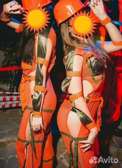 Костюм для строительной вечеринки, костюм гоу-гоу