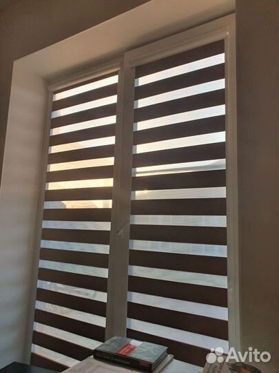 Рулонные шторы день ночь на заказ