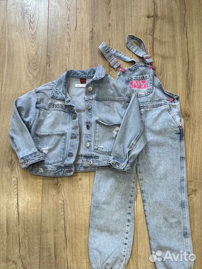 Джинсовка для девочки zara, 128 размер