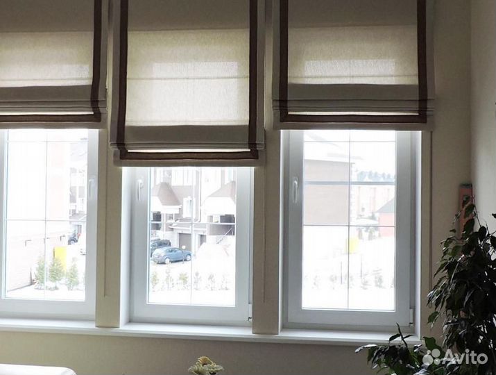 Римские шторы с электроприводом на заказ