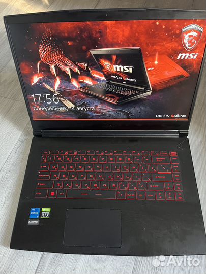 Ноутбук игровой MSI GF63 Thin 11UC-207XRU