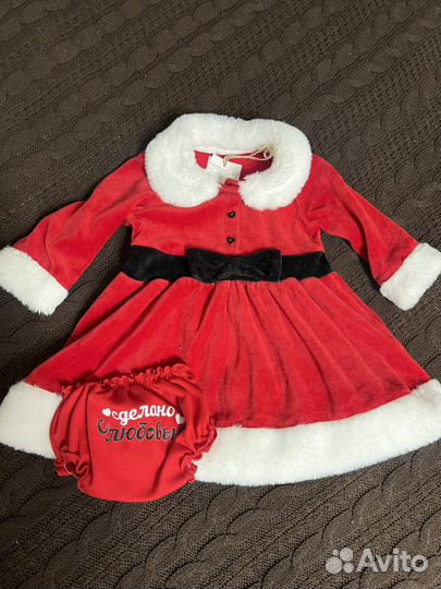 Новогоднее платье для девочки 68/74