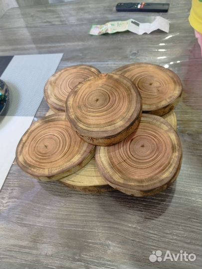 Деревянная Разделочная доска + подставки