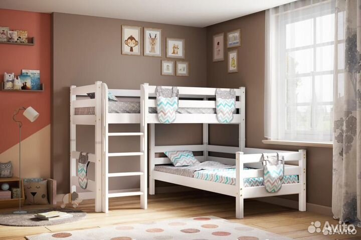 Детская кровать угловая 