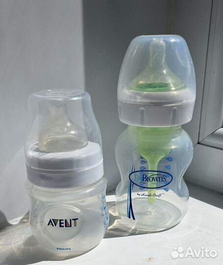 Бутылочки для кормления dr browns и philips avent