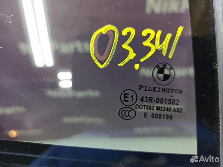 Стекло задней правой двери BMW 5 F10