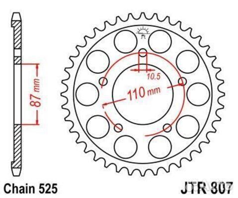 Звезда ведомая JTR807 47