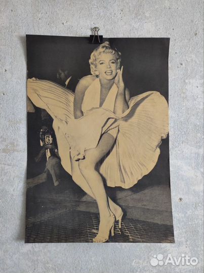 Постер Мэрилин Монро сепия плакат