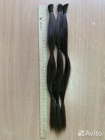 Волосы натуральные срез