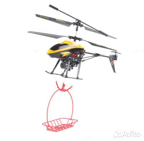 Радиоуправляемый вертолет WL toys с подъемным кран