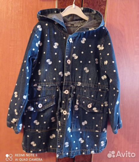 Плащ джинсовый для девочки