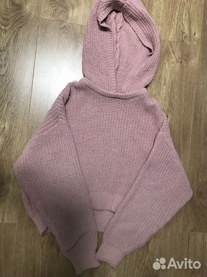 Нежно-розовое худи