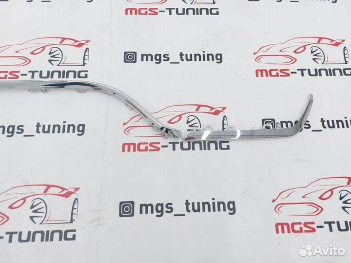 Вставки хром для диффузора Mercedes w222 S63 AMG