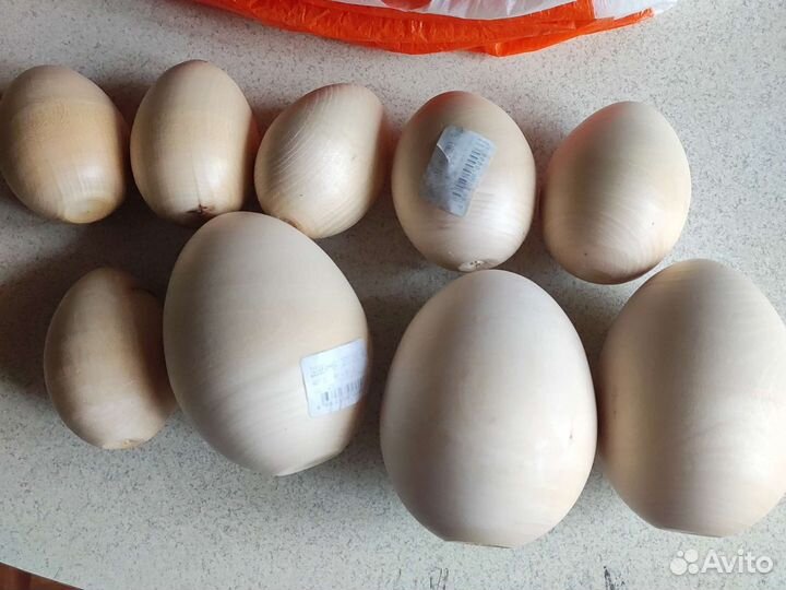 Яйца деревянные для творчества
